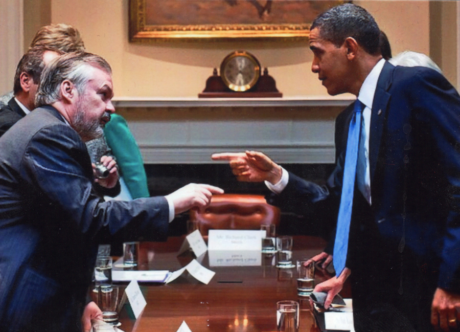 George Halvorson with President Barack Obama, 3/23/2010.