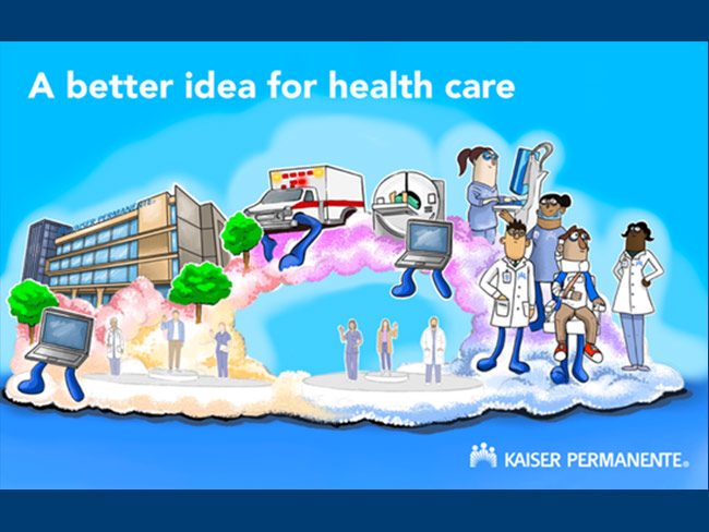 Our care model comes to life through animation and design, illustrating Kaiser Permanente’s integrated approach to health care.