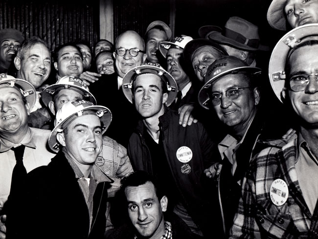 Henry J. Kaiser and Richmond shipyard workers, 1942 [circa] 