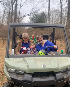 Ed Dalmasso and family in truck