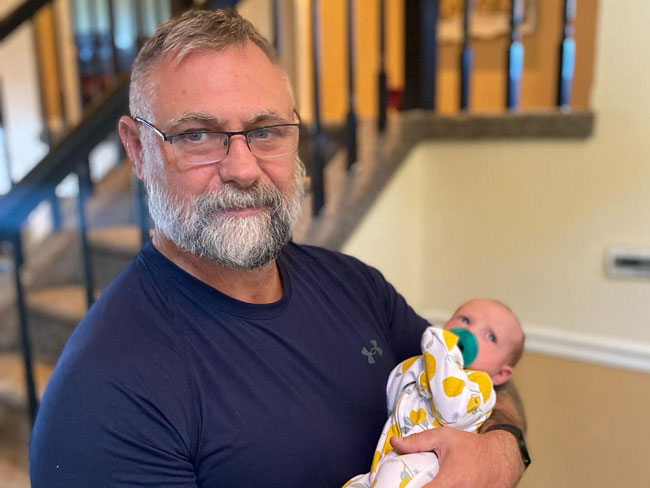 Luke Klein with grandbaby