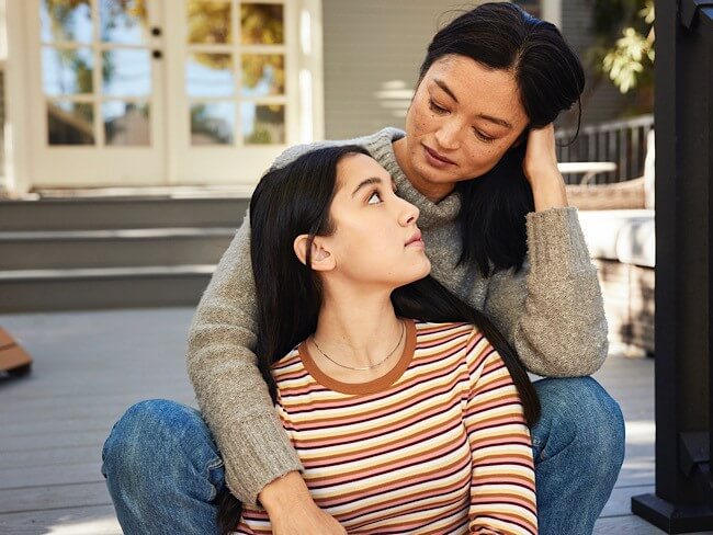 mother and daughter