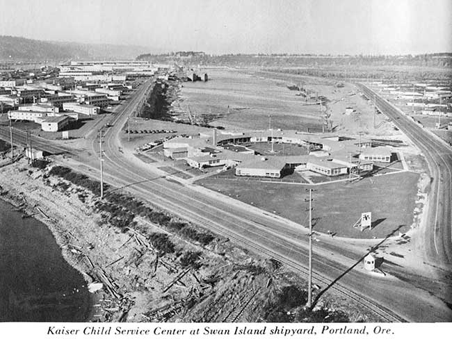 Kaiser Child Service Center at Swan Island, circa 1943.