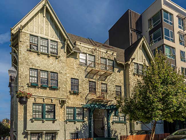 example of a small and medium multifamily housing unit that Preservation Next works to protect