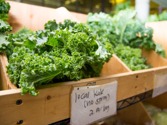 Farmers market kale.