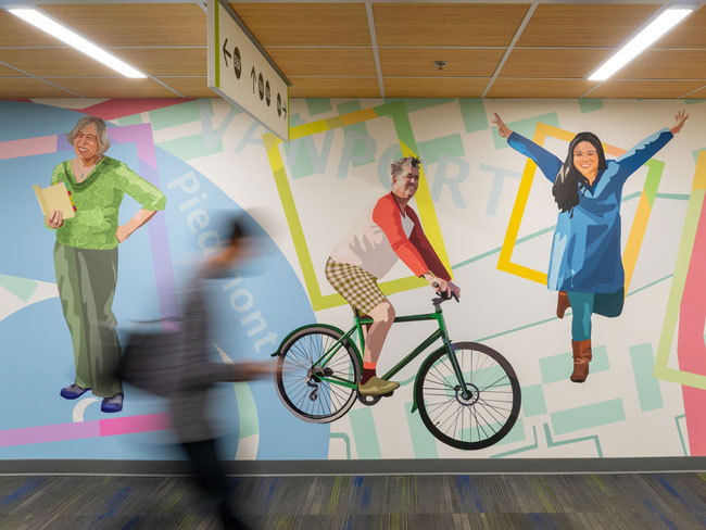 Mural at Kaiser Permanente East Interstate Medical Center